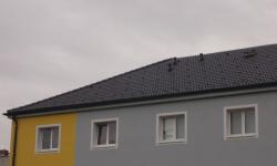 Pohled na část střechy - těsně před dokončením prací